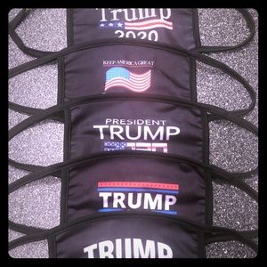 Lot 5 pcs Face mask Trump keep America great black